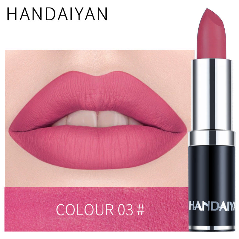 New velvet lipstick beauty personal care HANDAIYAN long-lasting waterproof popping matte lipstick lipstick high-end cosmetics